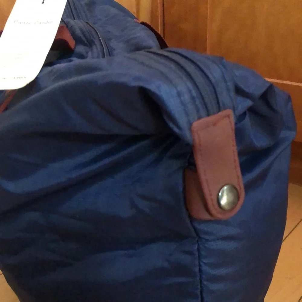 PIERRE CARDIN Navy and Red Brown Luggage/ Tote Bag- 20